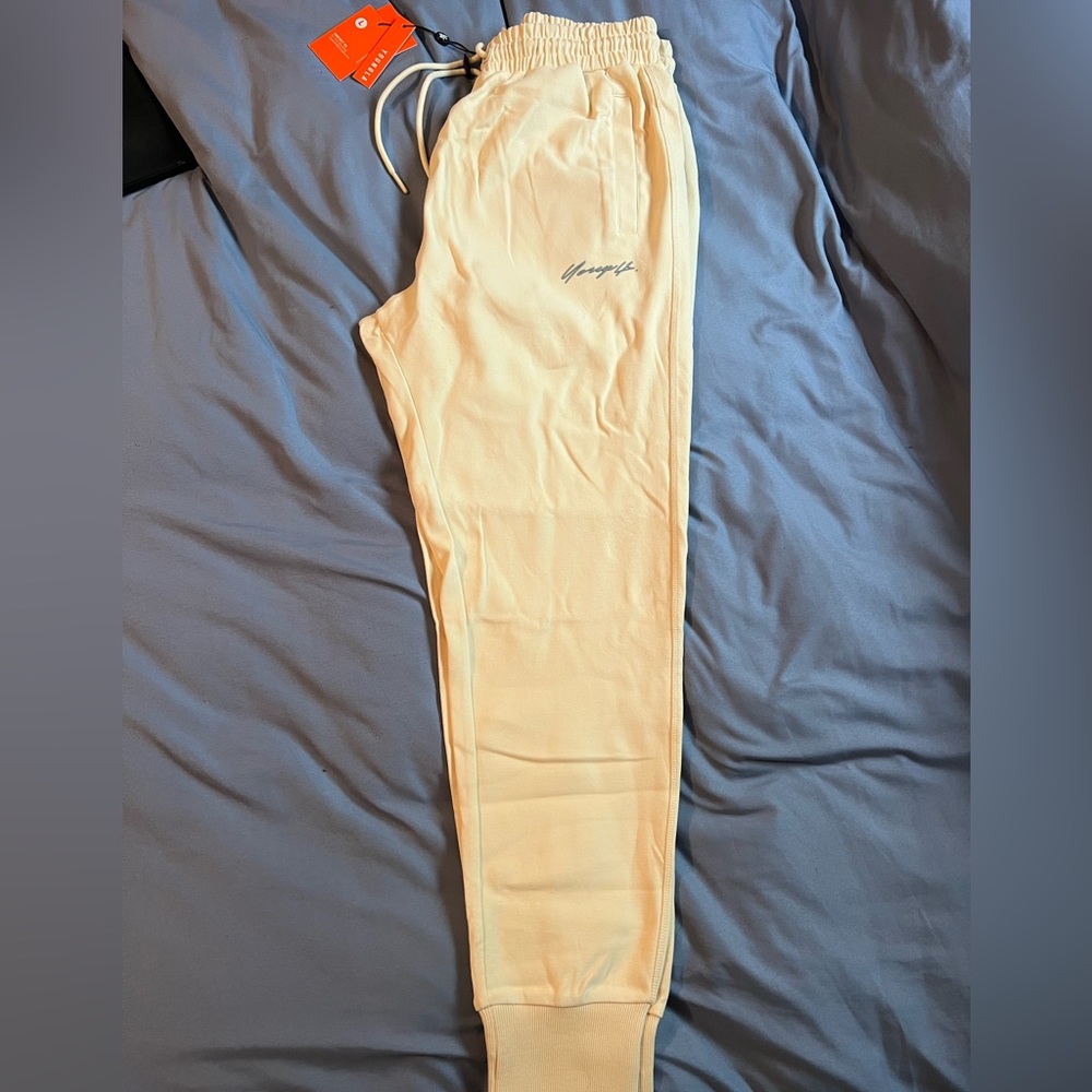 YoungLA Cream Joggers